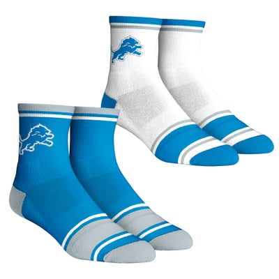 Detroit Lions Rock Em Unisex Two-Pack Team Color Crew Socks
