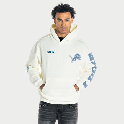  Detroit Lions The Wild Collective Unisex Oversized Hoodie - Cream