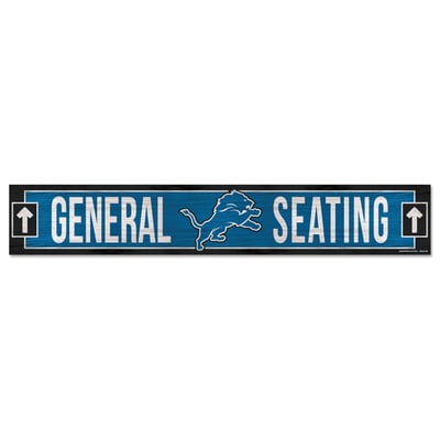 Detroit Lions WinCraft 6" x 36" Wood Sign