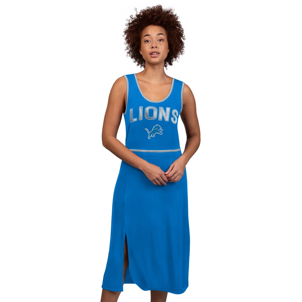 detroit jersey dress Women's G-III 4Her by Carl Banks Royal Lions Center Field Maxi SID-JTD408012