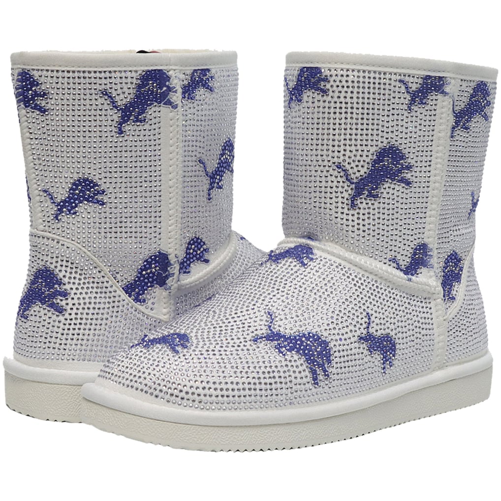  Detroit Lions Cuce Women's Logo Pull on Ankle Boots