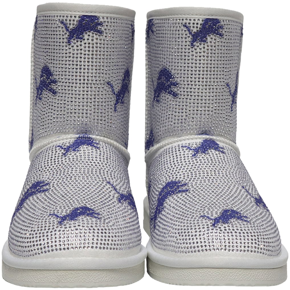  Detroit Lions Cuce Women's Logo Pull on Ankle Boots