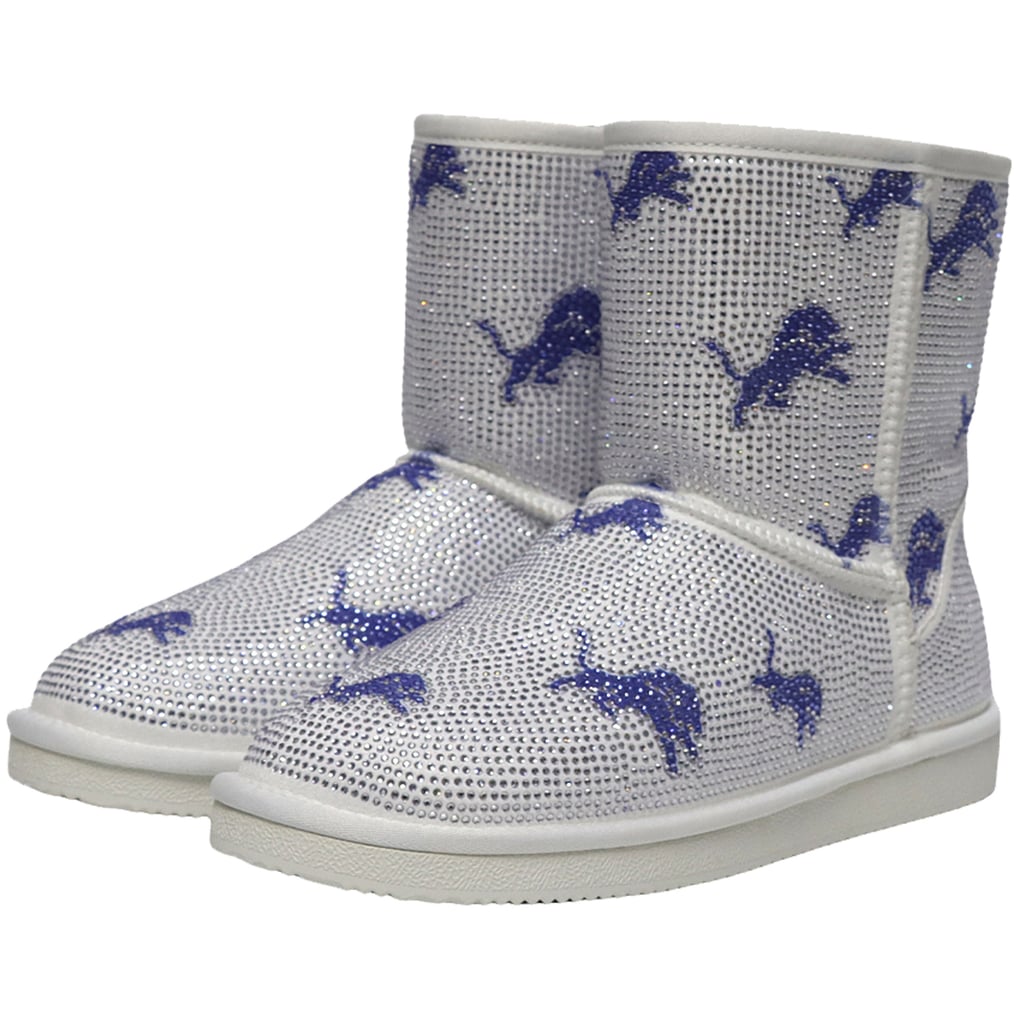  Detroit Lions Cuce Women's Logo Pull on Ankle Boots
