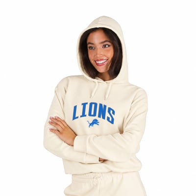  Detroit Lions Fanatics Women's Hoodie & Pants Lounge Set - Cream