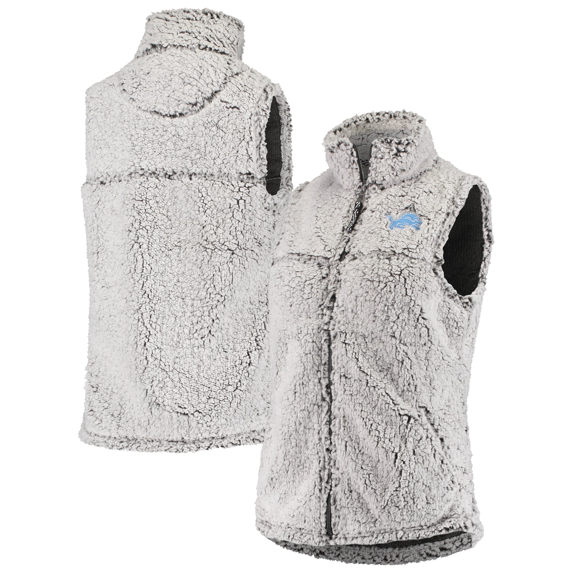 Women's G-III 4Her by Carl Banks Gray Detroit Lions Sherpa Full