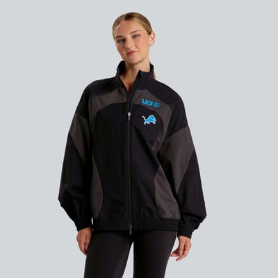 Detroit Lions lululemon Women's Ventilated Oversized Track Jacket - Black