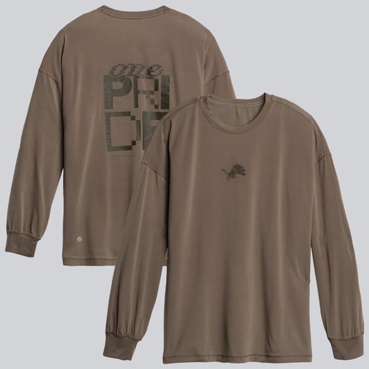 Detroit Lions lululemon Women's Easy Set Relaxed Fit Long Sleeve T-Shirt - Solid Nomad