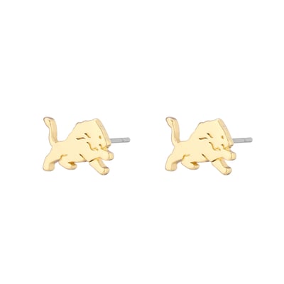  Detroit Lions LUV AJ Women's Logo Stud Earrings - Gold