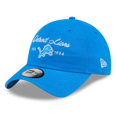 Detroit Lions New Era Women's Script Casual Classic Adjustable Hat - Blue
