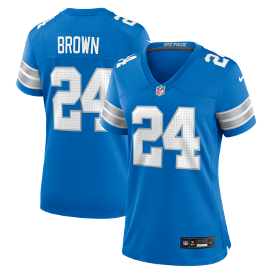 Aamaris Brown Detroit Lions Nike Women's Team Game Jersey - Blue