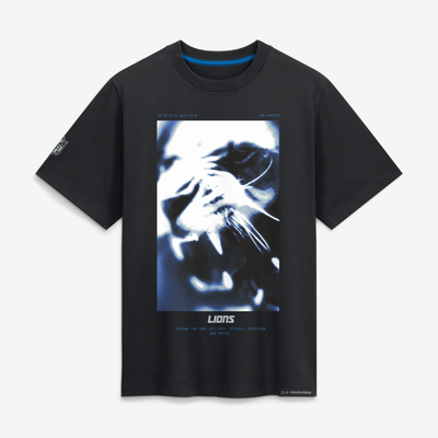  Detroit Lions Nike Women's 2026 Rivalries Collection Loose Fit Boyfriend T-Shirt - Black