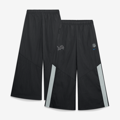  Detroit Lions Nike Women's 2026 Rivalries Collection Wide Leg Woven Pants - Black