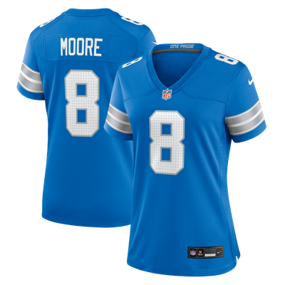 Derrick Moore Detroit Lions Nike Women's Team Game Jersey - Blue