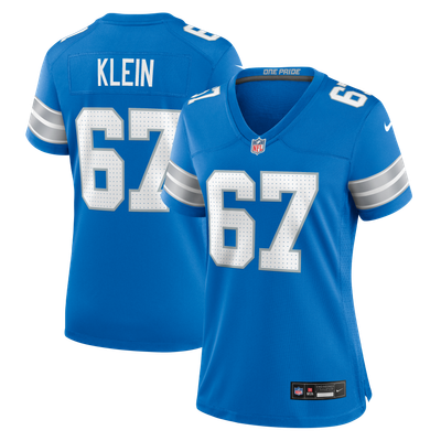 Elijah Klein Detroit Lions Nike Women's Team Game Jersey - Blue