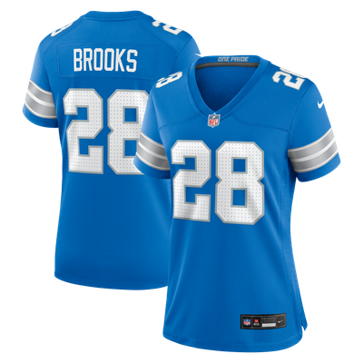 Natrone Brooks Detroit Lions Nike Women's Team Game Jersey - Blue