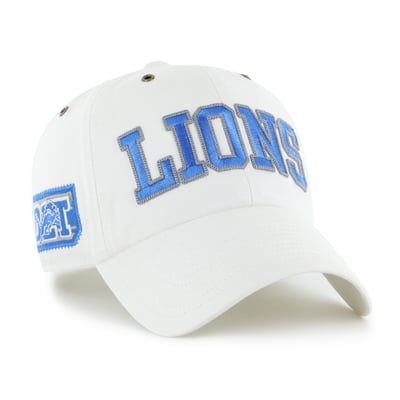 Detroit Lions Stoney Clover Lane x '47 Women's Overlay Clean Up Adjustable Hat - White