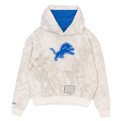  Detroit Lions Mitchell & Ness Youth Ghosted Hoodie - White
