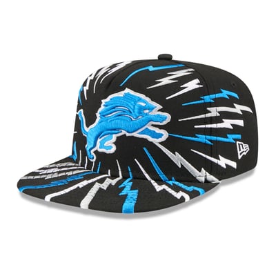 Detroit Lions New Era Youth Bolt 9FIFTY A-Frame Snapback Hat - Black