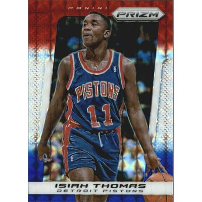 2013-14 Panini Prizm Prizms Red White and Blue Mosaic #236 Isiah Thomas