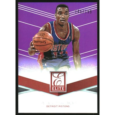 2014-15 Elite Purple #99 Isiah Thomas