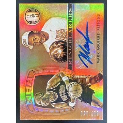 2014-15 Panini Gold Standard Ring Bearers Autographs #27 Mark Aguirre Auto /199