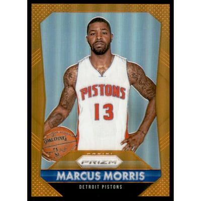 2015-16 Panini Prizm Prizms Orange #110 Marcus Morris