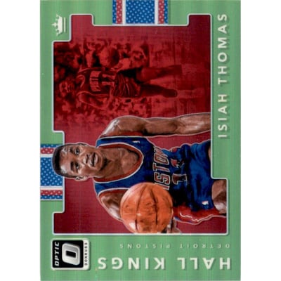 2017-18 Donruss Optic Hall Kings Lime Green #11 Isiah Thomas