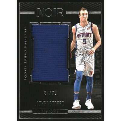 2017-18 Panini Noir Rookie Jumbo Materials #19 Luke Kennard