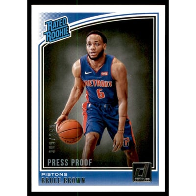 2018-19 Donruss Press Proof Silver #161 Bruce Brown RR