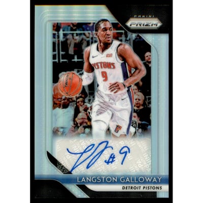 2018-19 Panini Prizm Signatures Prizms Silver #2 Langston Galloway