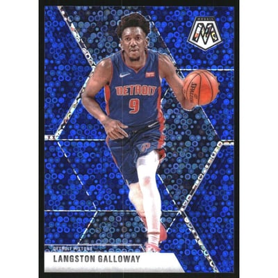 2019-20 Panini Mosaic Mosaic Fast Break Blue #47 Langston Galloway