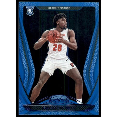 2020-21 Certified Mirror Blue #185 Isaiah Stewart