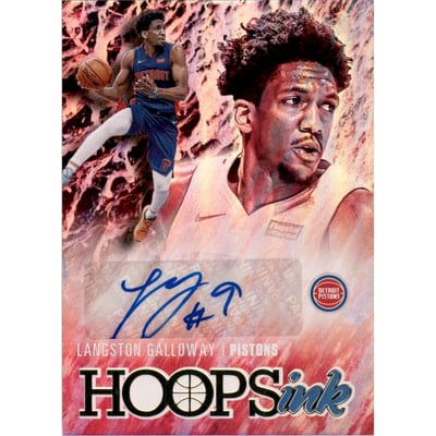 2020-21 Hoops Hoops Ink #6 Langston Galloway