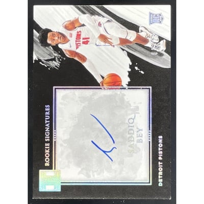 2020-21 Impeccable Rookie Signatures Holo Silver #RS-SAD Saddiq Bey RC Auto /25