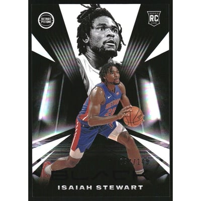 2020-21 Panini Black #87 Isaiah Stewart RC