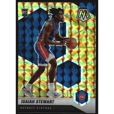 2020-21 Panini Mosaic Mosaic Reactive Yellow #223 Isaiah Stewart