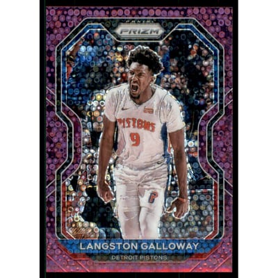 2020-21 Panini Prizm Prizms Fast Break Purple #227 Langston Galloway