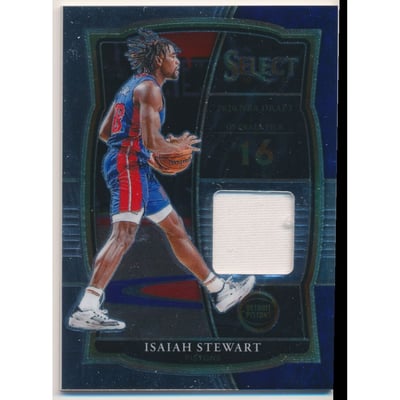 2020-21 Select Draft Selections Memorabilia #16 Isaiah Stewart