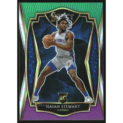 2020-21 Select Prizms Green White Purple #191 Isaiah Stewart