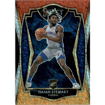 2020-21 Select Prizms Red White Orange Shimmer #191 Isaiah Stewart