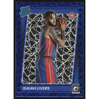 2021-22 Donruss Optic Blue Velocity #177 Isaiah Livers
