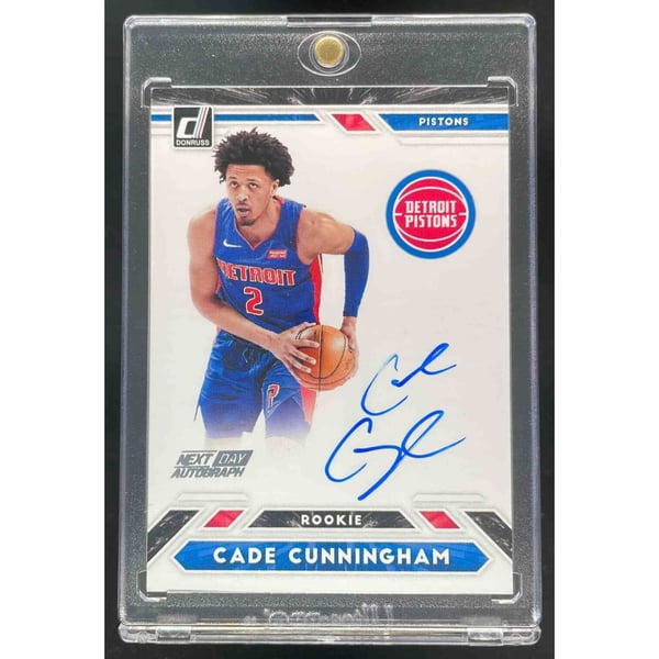 2021-22 Panini Donruss Next Day Autographs #ND-CCM Cade Cunningham 