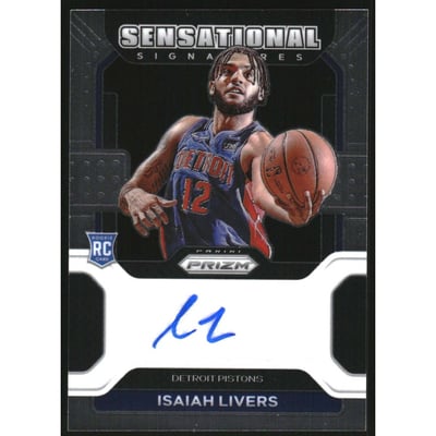 2021-22 Panini Prizm Sensational Signatures #85 Isaiah Livers
