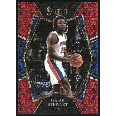 2021-22 Select Prizms Red Disco #170 Isaiah Stewart