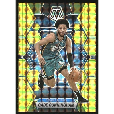 2022-23 Panini Mosaic Mosaic Reactive Yellow #6 Cade Cunningham