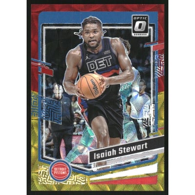 2023-24 Donruss Optic Red and Gold International #177 Isaiah Stewart