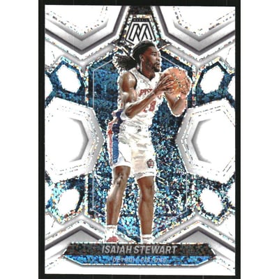 2023-24 Panini Mosaic White Sparkle #199 Isaiah Stewart