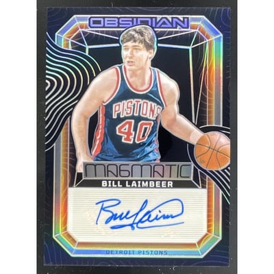 2023-24 Panini Obsidian Magmatic Signatures #MS-LAI Bill Laimbeer Auto /149