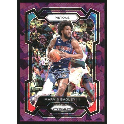 2023-24 Panini Prizm Prizms Purple Ice #234 Marvin Bagley III