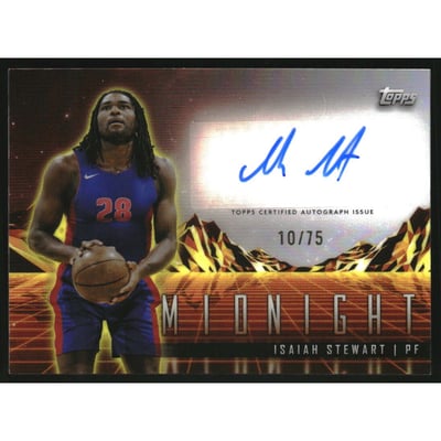 2023-24 Topps Midnight Horizon Signatures Dusk #HSIS Isaiah Stewart